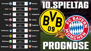 10Spieltag Bundesliga 2324 Prognose  Alle Spiele amp Tipps [upl. by Kcirdnek]