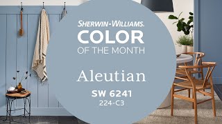 February 2022 Color of the Month Aleutian  SherwinWilliams [upl. by Adnylam928]