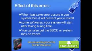 How to fix windows error Lsassexe [upl. by Arenahs]