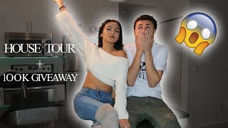 UNFURNISHED APARTMENT TOUR  100k GIVEAWAY [upl. by Aroon]