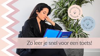 Tips om SNEL voor een Proefwerk Examen of Tentamen te Leren  DEEL 2 Studietips  Psycholoog Najla [upl. by Aynekat]