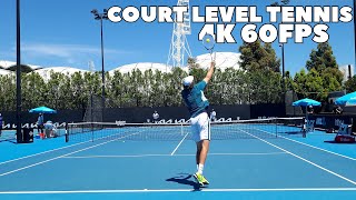 Reilly Opelka amp John Isner Court Level Serve Practice  2023 4K 60FPS [upl. by Nyram]