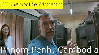 🇰🇭 Bus from Siem Reap to Phnom Penh amp S21 Prison Museum Phnom Penh Cambodia [upl. by Nodla]