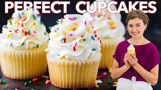 How to Get PERFECT VANILLA CUPCAKES Every Time [upl. by Assiren537]