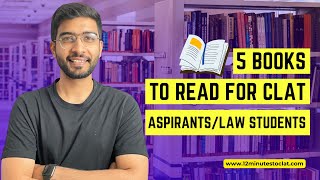 5 Books to Read for CLAT Aspirants Law Students I Books for Starters I Keshav Malpani [upl. by Nivlad302]