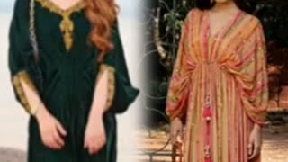 Stylish Kaftan dress designs ideas  Long Kaftan​ Designs 2025 Arabic kaftan [upl. by Rudolf]