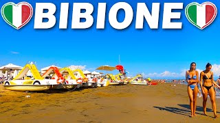 🇮🇹 BIBIONE Spiaggia Strand Beach Walk  Ocean Wave Sound ASMR 4K [upl. by Nileve677]