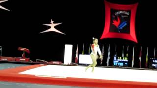 Laura Jurca FX Gymnix Int 2013 [upl. by Anigue]