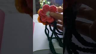 Easy flower bookmark crochet  Easy beginning crochet pattern for everyone  English subtitles [upl. by Dehsar]