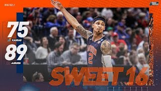 Kansas vs Auburn Second round NCAA tournament extended highlights [upl. by Navoj]