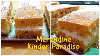 MERENDINE SOFFICI CON CREMA DI LATTESIMILI ALLE KINDER PARADISO [upl. by Clyve148]