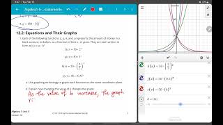 IM Algebra 1 Unit 5 Lesson 12 Activity 2 Question 1b [upl. by Hakaber]