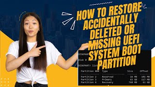 How To Restore amp Recover Accidentally Deleted or Missing UEFI SYSTEM BOOT Partition In Windows 1110 [upl. by Maller]