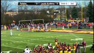 Loyola Academy RB 34 Julius Holley Short TD Run [upl. by Marcella748]