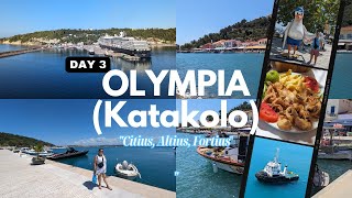 Day 3 Olympia Katakolo  Boat Cruise 2023  Italy Greece Turkey [upl. by Grimbald819]