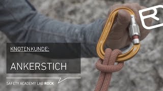 Ankerstich Anleitung Knotenkunde Alpinklettern  Tutorial 1443  LAB ROCK [upl. by Clemmy853]