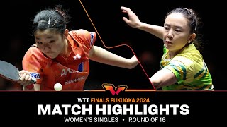 Miwa Harimoto vs Jeon Jihee  WS R16  WTT Finals Fukuoka 2024 [upl. by Yeldoow]