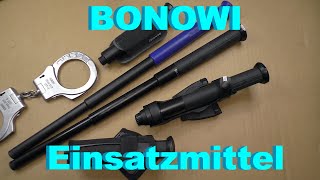 BONOWI EinsatzmittelBonowi EinsatzstockBonowi EKABonowi handcuffsAbwehrstockTeleskopschlagstock [upl. by Anek]