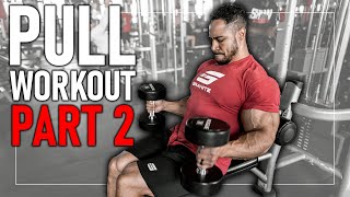 Olympian Pull Workout Part 2  Biceps  Back  Rear Delts [upl. by Koser]