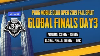 Hindi PMCO Global Finals Day 3  Vivo  Fall Split  PUBG MOBILE CLUB OPEN 2019 [upl. by Yeltrab]