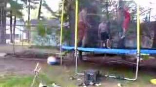 Trampoline BouncingHuge Double Bounce [upl. by Elmaleh]