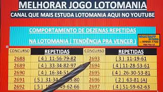 COMPORTAMENTO DE DEZENAS REPETIDAS tendência pra vencer [upl. by Hcib]