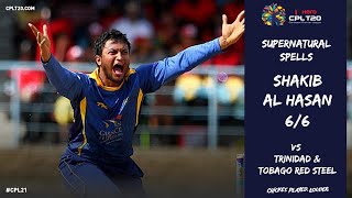 Shakib Al Hasan bowls the best ever bowling spell 66 in CPL history [upl. by Mode]