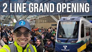 Sound Transits 2 Line Grand Opening on the Eastside Visiting All Eight New Stations Vlog [upl. by Llenrev]