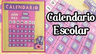 Calendario escolar  Back to school  Manualidades con fomi [upl. by Burhans]