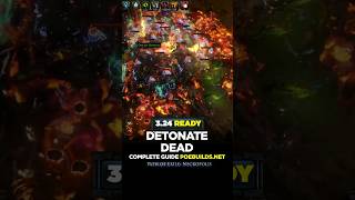 POE 324 DETONATE DEAD COMPLETE GUIDE  Poe Builds shorts pathofexile poebuilds poe [upl. by Oiciruam]