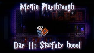 Terraria  Caster playthrough Day 11 quotStarfury hoooquot [upl. by Ahsilahk939]