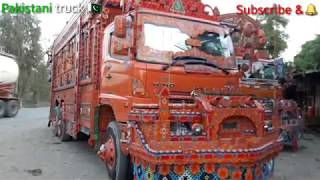 Pakistani truck art proud of Pakistan Beautifull Hino truck [upl. by Roskes]