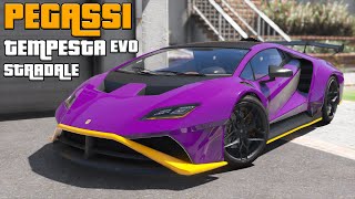 Pegassi Tempesta Evo Stradale Lamborghini Huracan STO  GTA V Lore Friendly Car Mods  PC [upl. by Dolly]