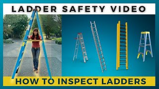 LADDER SAFETY  How to Inspect Portable Ladders [upl. by Rosenblast]