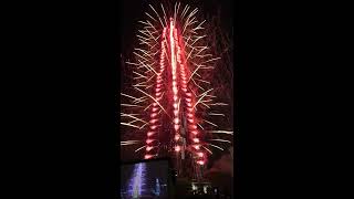 2017 New Year Fireworks Burj Khalifa Dubai [upl. by Zarihs]