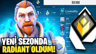 YENİ SEZONDA tekrardan RADİANT OLDUM  Valorant [upl. by Ellerud]