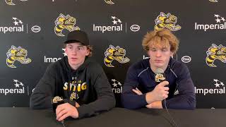 sarnia Sting post game press conference [upl. by Hamer]