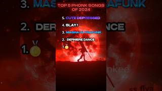 Top 5 Phonk songs of 2024😈 [upl. by Kinch401]