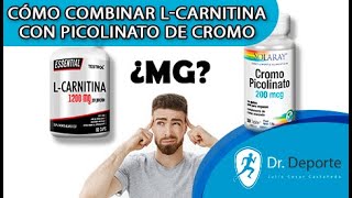 LCARNITINA CON PICOLINATO DE CROMO ¿SE PUEDEN COMBINAR Y ¿COMO TOMARLOS lcarnitine cromo [upl. by Refotsirc453]