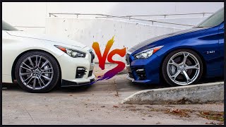 Q50 RED SPORT VS Q50 RED SPORT RACING [upl. by Rehpotsihc680]