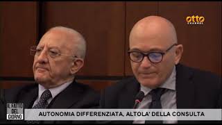 Autonomia differenziata laltolà della Consulta [upl. by Aerdno]