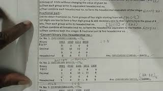 12 Bifocal Electronics  Paper 2 Chapter 1 Binary to hexadecimal conversion [upl. by Deina]