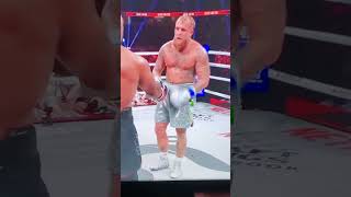 Jake paul Bowing to Mike Tyson in fight [upl. by Newhall]