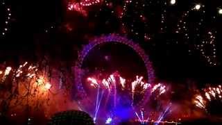 London NYE Fireworks 2015 [upl. by Dino]