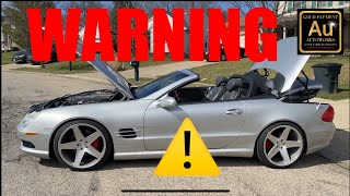 BEWARE amp WARNING COILOVER INSTALLATION PROBLEMS  SL500 CL500 ABC Conversion  WATCH THIS [upl. by Bernette]