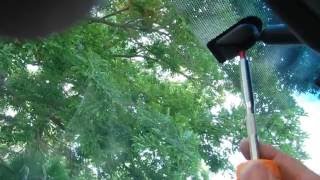 How To Remove Inside Rear View Mirror on Toyota Corolla [upl. by Eilsil]