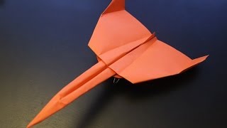 How to make an Aerospike SR71 plane origami instruction [upl. by Kaiulani]