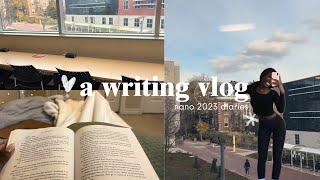 starting to write a new story  a nanowrimo vlog [upl. by Cardwell]