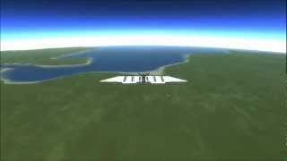 Kerbal Space Program  Travelling Around Kerbin In A Solar Plane [upl. by Ynahpets]