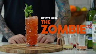 Zombie Cocktail Recipe  Easy to Make Tiki Drink [upl. by Zetes]